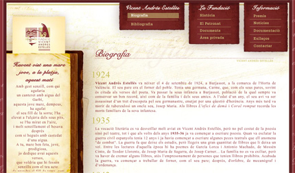 Diseño Página web - Portal Web - Fundación Estellés - Aitana Multimedia