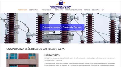 Nueva página Web para la Coop. Eléctrica de Castellar.