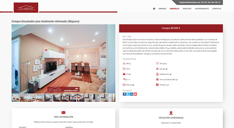 Dise&ntilde;o web inmobiliaria Valencia